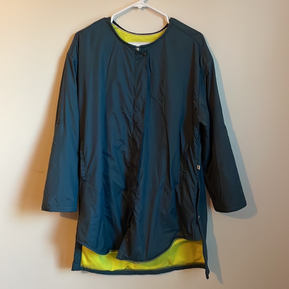 KLING Dark Green / Neon Yellow Rain / Wind Jacket Size 3 / XL